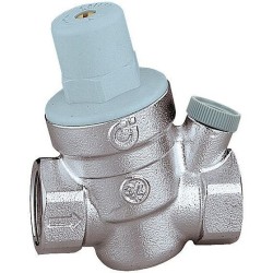 Caleffi régulateur pression eau + racc. manomètre 3/4' chrome 1-6 bar 533451