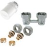 Honeywell kit de robinet thermostatique p.radiateur universal intégré 1/2'-3/4' + racc. 16mm équerre TL3095W0EY1536