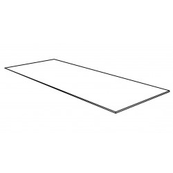 Tablette pour lavabo à poser combo/molto 125x50cm solide blanc 157370