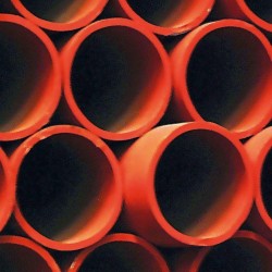 Tube acier EN10255M rouge 6m par mètre  2 -60,3mm 12508