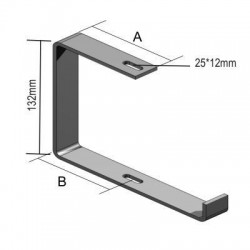 Baks Support galvanisé largeur 150 mm 0BZ130X150