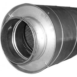 Dispositif d'insonorisation galva pour canal de ventilation 160mm 90cm BCSG991609