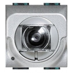 Bticino camera couleurs serie light tech - 2 modules - pour systeme 2 fils 391659