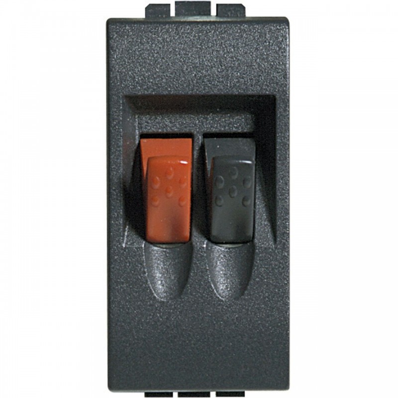 Bticino connecteur living - 2p - pour haut-parleur home cinema - bornes automatiques L4294