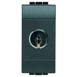 Bticino interrupteur à clé living - 16a - 250v - 2p L4012