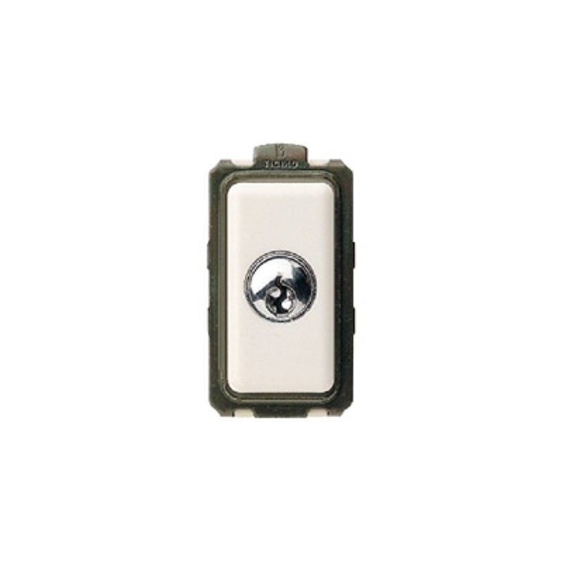 Bticino Interrupteur à clé Magic - 2P - 250V - 10A - 1 module 5007