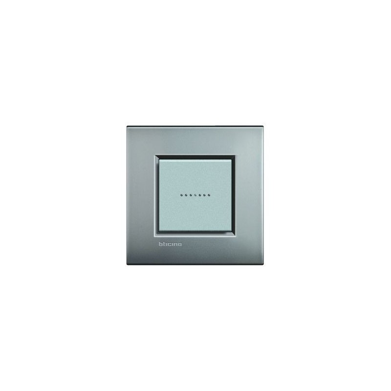 Bticino livinglight - plaque air 2 modules nickel mat LNC4802NK