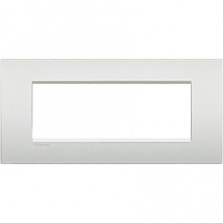 Bticino livinglight - plaque air 7 modules blanc perle LNC4807PR