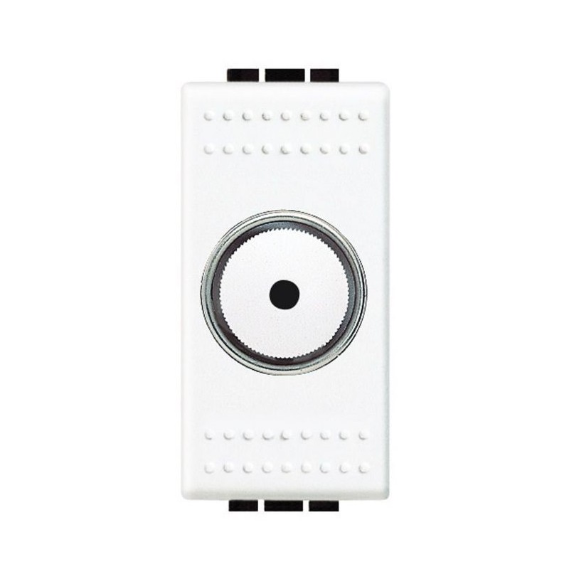 Bticino livinglight - variateur rotatif 60-500va resistif 1 modules blanc N4402N