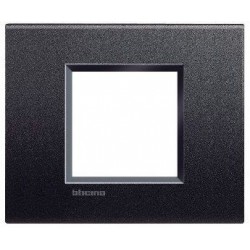 Bticino ll-plaque rectanulaire large 2 mod anthracite LNA4819AR