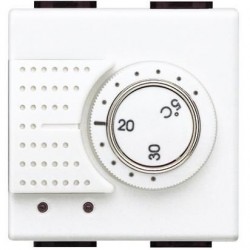Bticino thermostat d'ambiance light 230v 2a - électronique - 1 co - 2 modules N4441