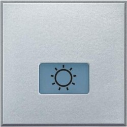 Bticino touche axolute - symbole éclairage - gris clair - 2 modules HC4921/2LA