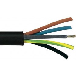 Câble souple h.t. 5g 6mm²  CTMBN par mètre CTMB5G6R50