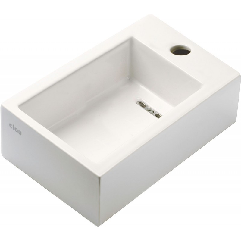 Clou lave mains flush 3 clou 36cm blanc droite marbre mineral CL0308031