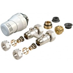 Comap Combinaison robinette pour radiateur universal integre 1/2 "-3/4 "- 16MM droit  RK100100