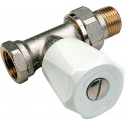 Comap Sar robinet radiateur droit 1/2 nickelée 409 U 409204B