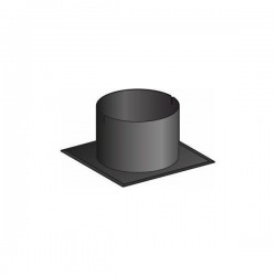 Conti Fumisterie élément noir diamètre 80 finition toiture haute