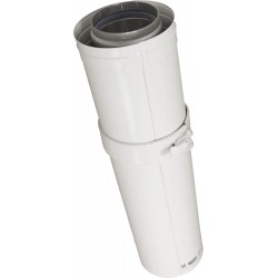 Daalderop rallonge concentrique de diamètre 80/125 mm 0.5  m en aluminium/aluminium raccourcis sable 5200010