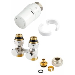 Danfoss Design kit de robinet thermostatique pour radiateur universal intégré 1/2 "-3/4 "  013G5186