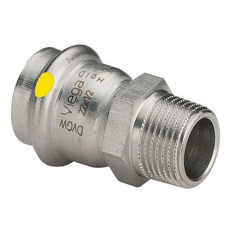 Viega raccord   3/4male-22mm Sanpress  inox gaz   486754