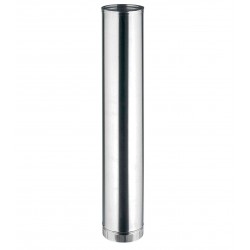 Ubbink tube aluminium de longueur 1 mètre et diamètre 100mm 371008