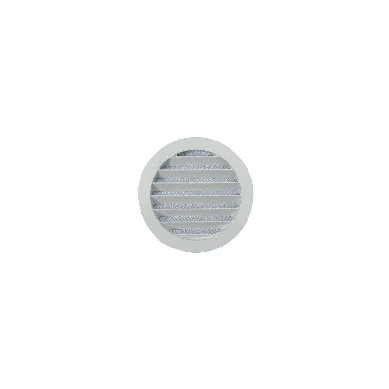 Renson Grille estampée circulaire 434 R DIY avec diamètre 160mm - RAL9006 blanc aluminium ( par 10 pièces) 04341601