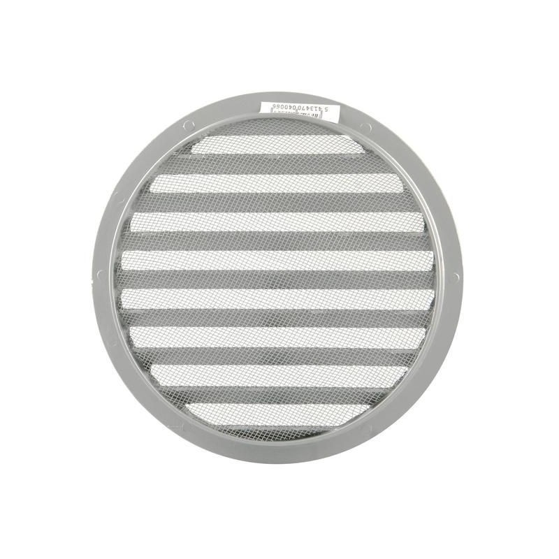 Renson Grille estampée circulaire 434 R DIY diametre 200mm RAL9006 ( par 5 pièces) 04342001