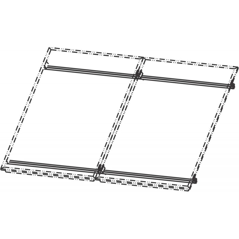 Roth jeu de base sur toiture pour 2 capteurs 218/252 vertical  1115008698