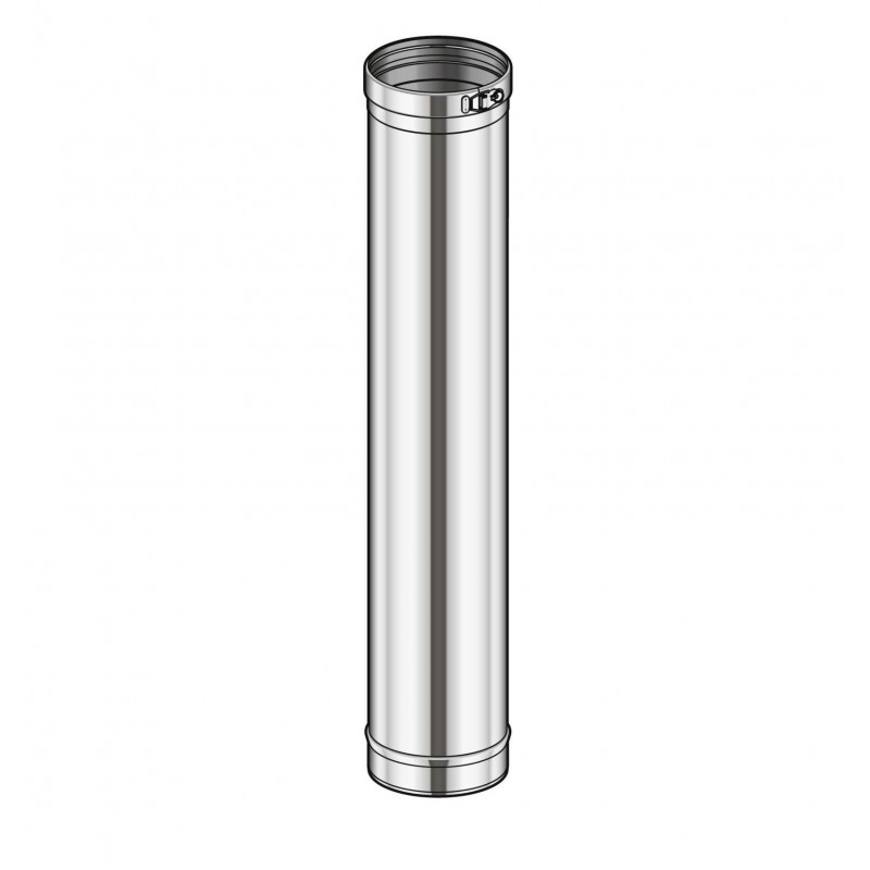 Poujoulat tube à simple paroi inox condenseur de diamètre 100 mm et longueur 95 cm  ED1000100CD+44100005