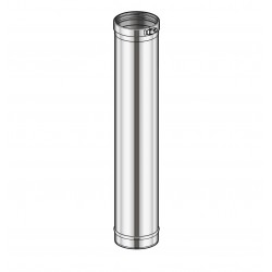 Poujoulat tube à simple paroi inox condenseur de diamètre 130 mm et longueur 95 cm  ED1000130CD+44130005