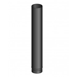 Poujoulat tube poêle pellet de couleur noir avec longueur 100cm et diamètre 80mm   LG100080ENMJ+56080105