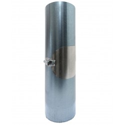 Poujoulat tuyau en aluminium avec regard de diamètre 150mm et longueur 0.5m TATV500150AE+56150007