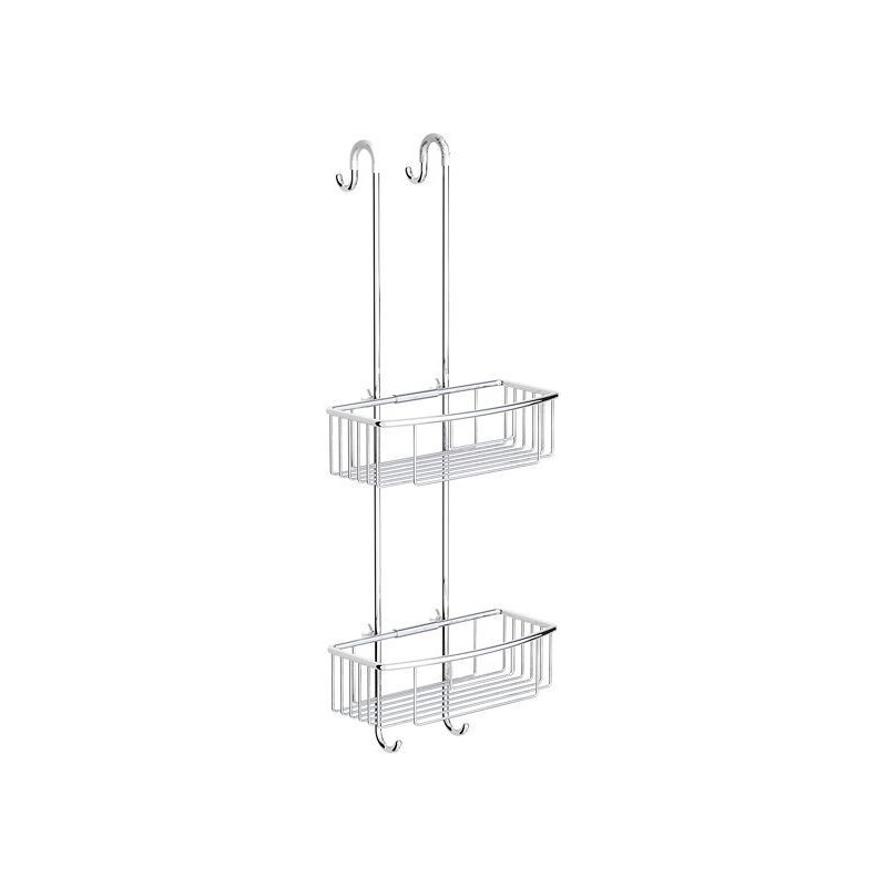 Porte-bouteille/eponge suspendu paspartoe 26x20x69 chrome 70164