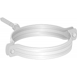 Poujoulat collier condensation en aluminium blanc de série Dualis avec diamètre 60/100mm CU60EA+17060319