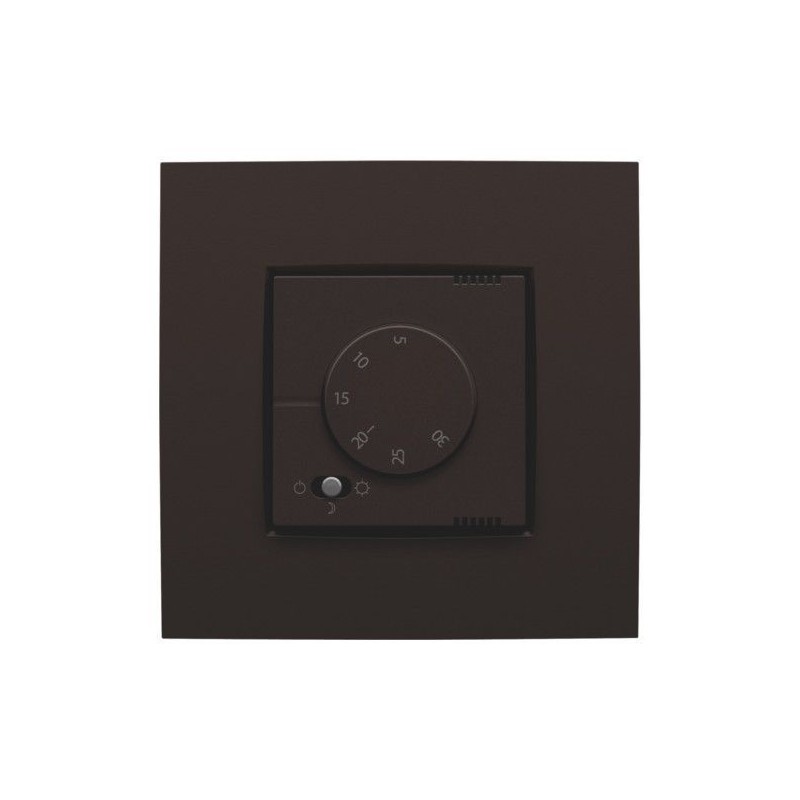Niko Thermostat électronique avec commutateur à 3 positions, chauffage ou airco, brun  124-88000
