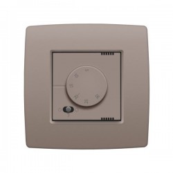Niko Thermostat électronique avec commutateur à 3 positions, greige 104-88000