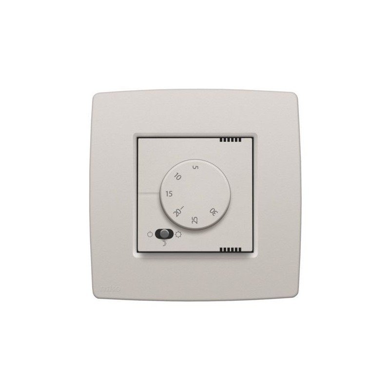 Niko Thermostat électronique avec commutateur à 3 positions, gris clair 102-88000