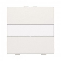 Niko Manette simple avec porte-étiquette pour poussoir câble-bus ou RF, blanc 101-00006