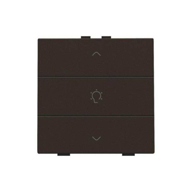 Niko Home Control commande simple variateur avec touche triple, brun 124-51043