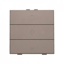 Niko Home Control commande simple variateur avec touche triple, greige 104-51043