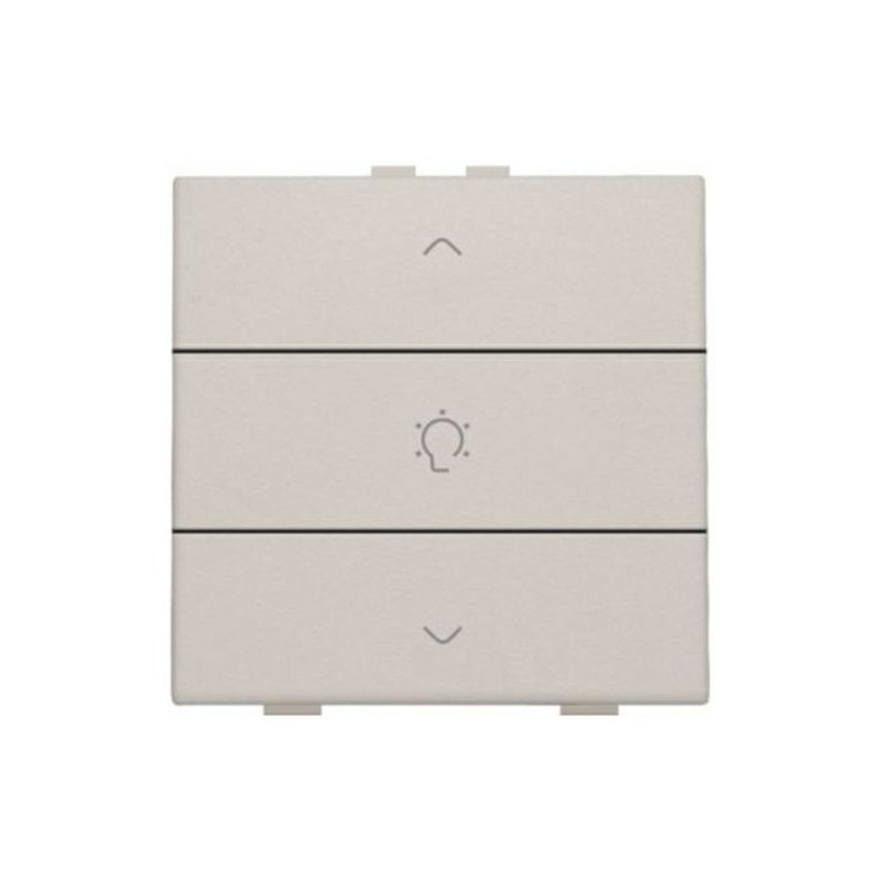 Niko Home Control commande simple variateur avec touche triple, gris clair 102-51043