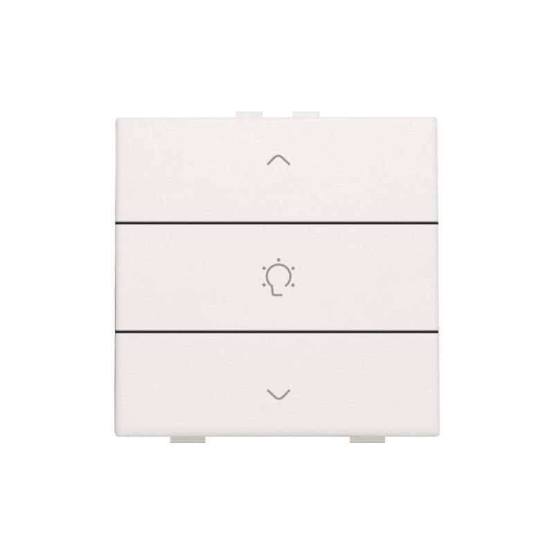 Niko Home Control commande simple variateur avec touche triple, Original blanc 101-51043