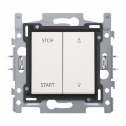 Niko Interrupteur pour volets 10A 250V AC, verrouillage électrique, blanc 101-65900