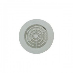 Nicoll Grille ronde pour tube pvc 110mm blanche +moustiquaire GATM110