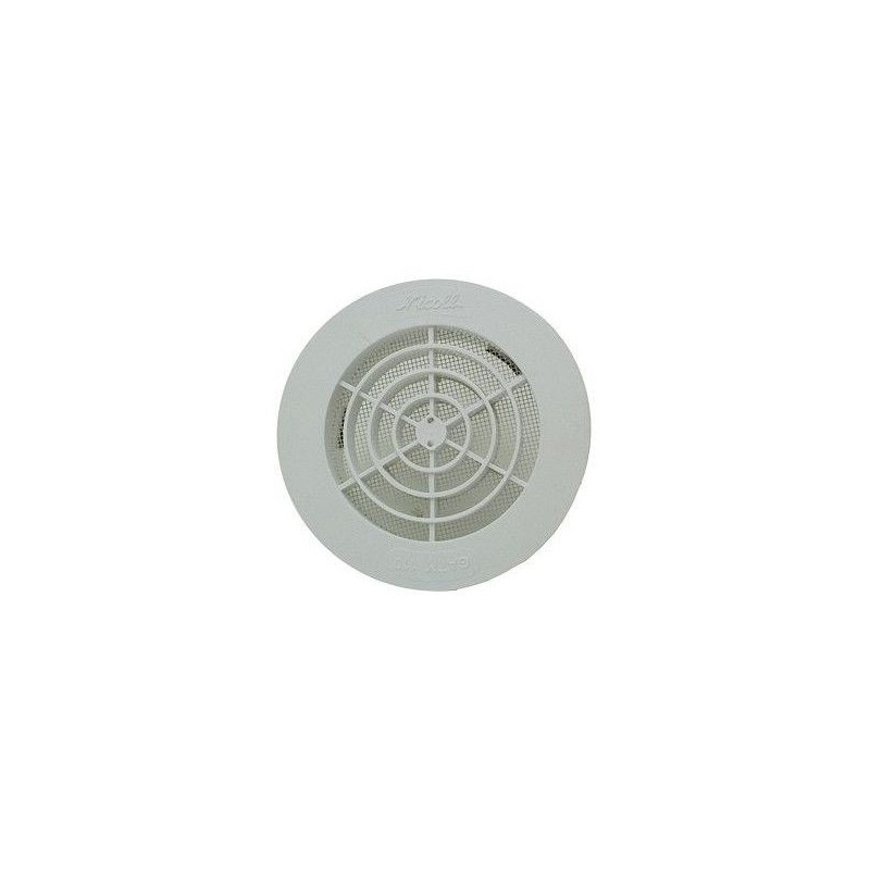 Nicoll Grille ronde pour tube pvc 110mm blanche +moustiquaire GATM110