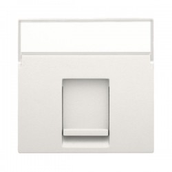 Niko Enjoliveur données 1x RJ avec porte-étiquette, blanc 101-65500