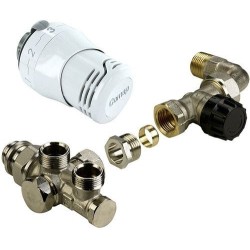 Comap COMBINAISON THERMOSTATIQUE MONOTUBE MUR+COUDE 1/2'-M22 RK8096046