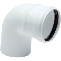 UNIFLOW COUDE 80MM 90° PP BLANC WB298P