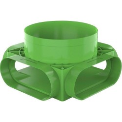 Duco PLENUM POUR SOL ET PLAFOND 4XOVAL(F) DUCOFLEX D160 00004687