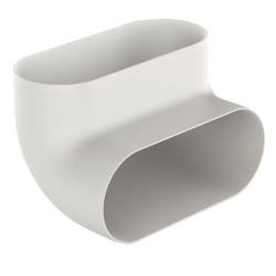 Duco COUDE VERTICAL 90° OVAL DUCO 00004699